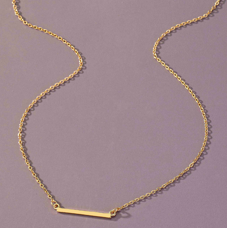 Gold Bar Necklace