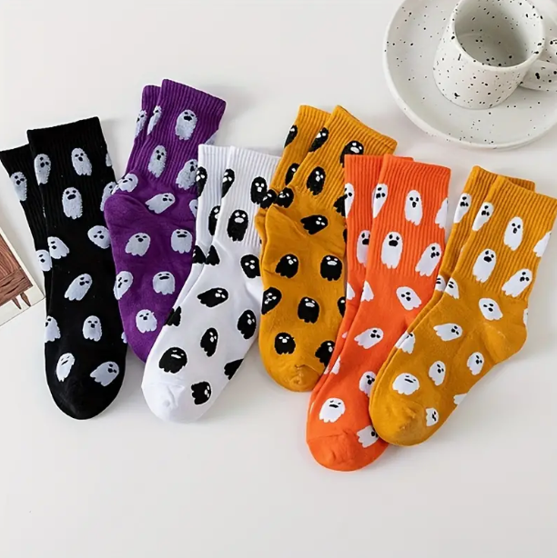 Playful Ghost Sock
