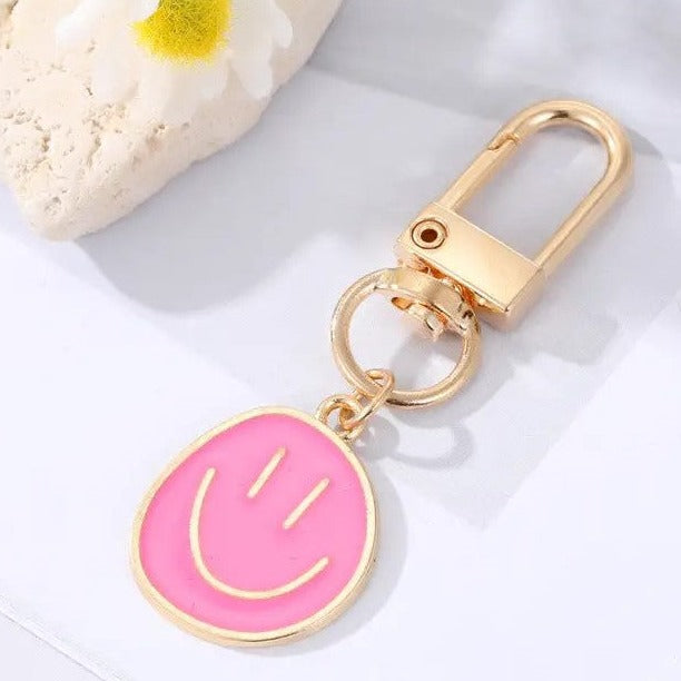 Pink Smile Keychain