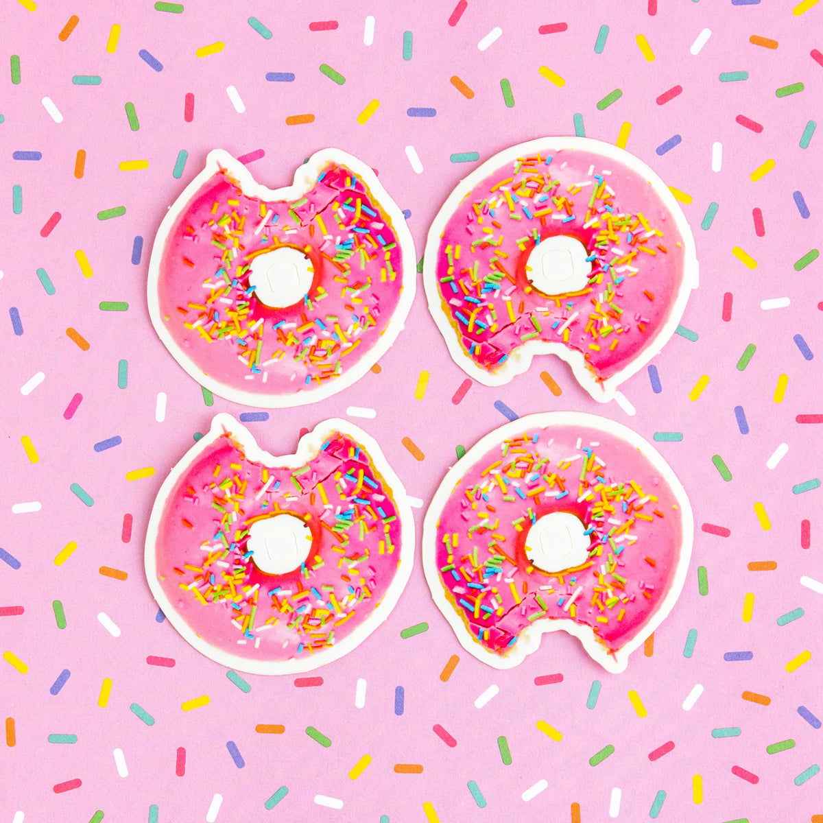Assorted Donut Sticker (3PCS)